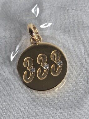 Thomas Sabo "333" Angel Number Connect Charm (18k Gold Plated 925 Silver)